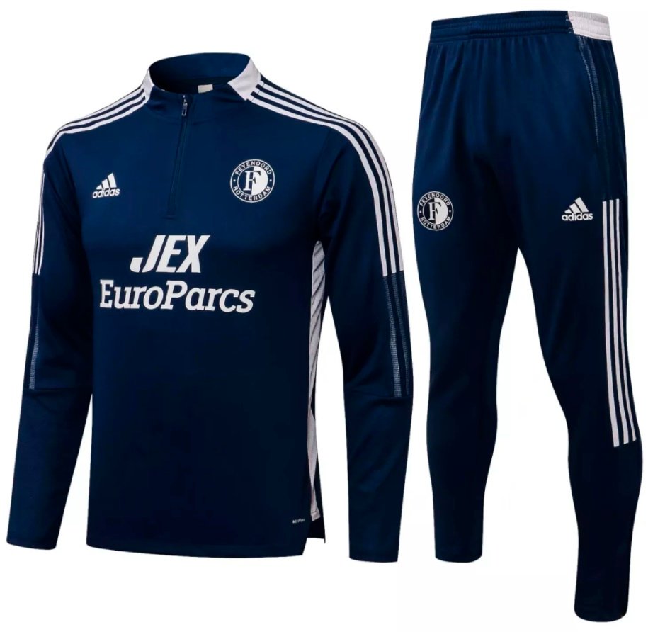 Kit treinamento Feyenoord 2021 2022 Adidas oficial Azul